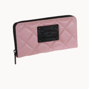 Portafoglio Zip Chic Matelassé Rosa