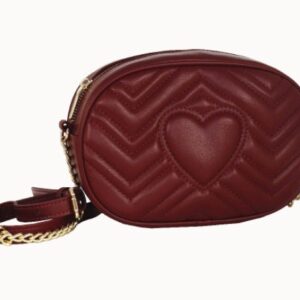 Borsa a Tracolla Solo Cuore Bordeaux