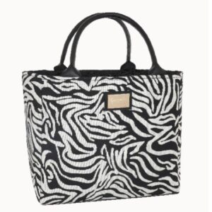 Borsa a Mano Zebra Nero